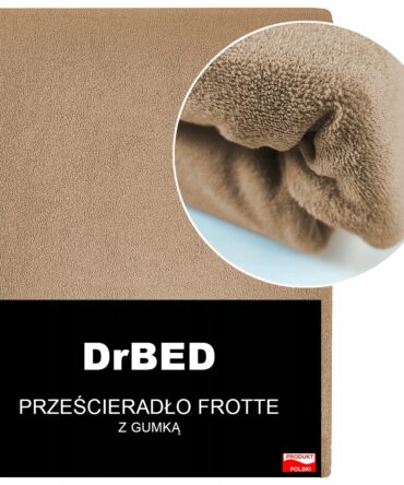 Prześcieradło z Gumką Frotte Elastyczne Nie Mechaci Się Mięsiste PL Cappuccino