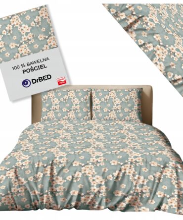 Komplet Pościeli Bawełna Naturalna 100% Zestaw 3 Części na Zamek