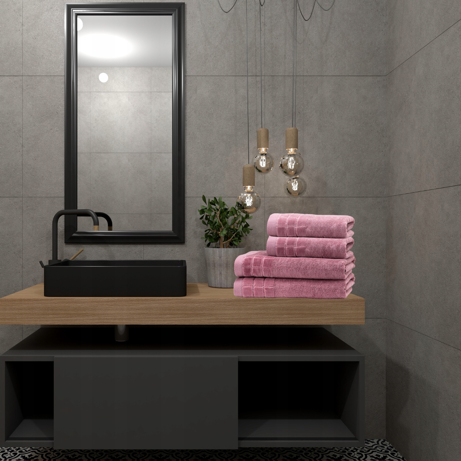Ręcznik Kąpielowy Szybkoschnący 100% Bawełna Gruby Hotelowy Różowy Polski - obrazek 6