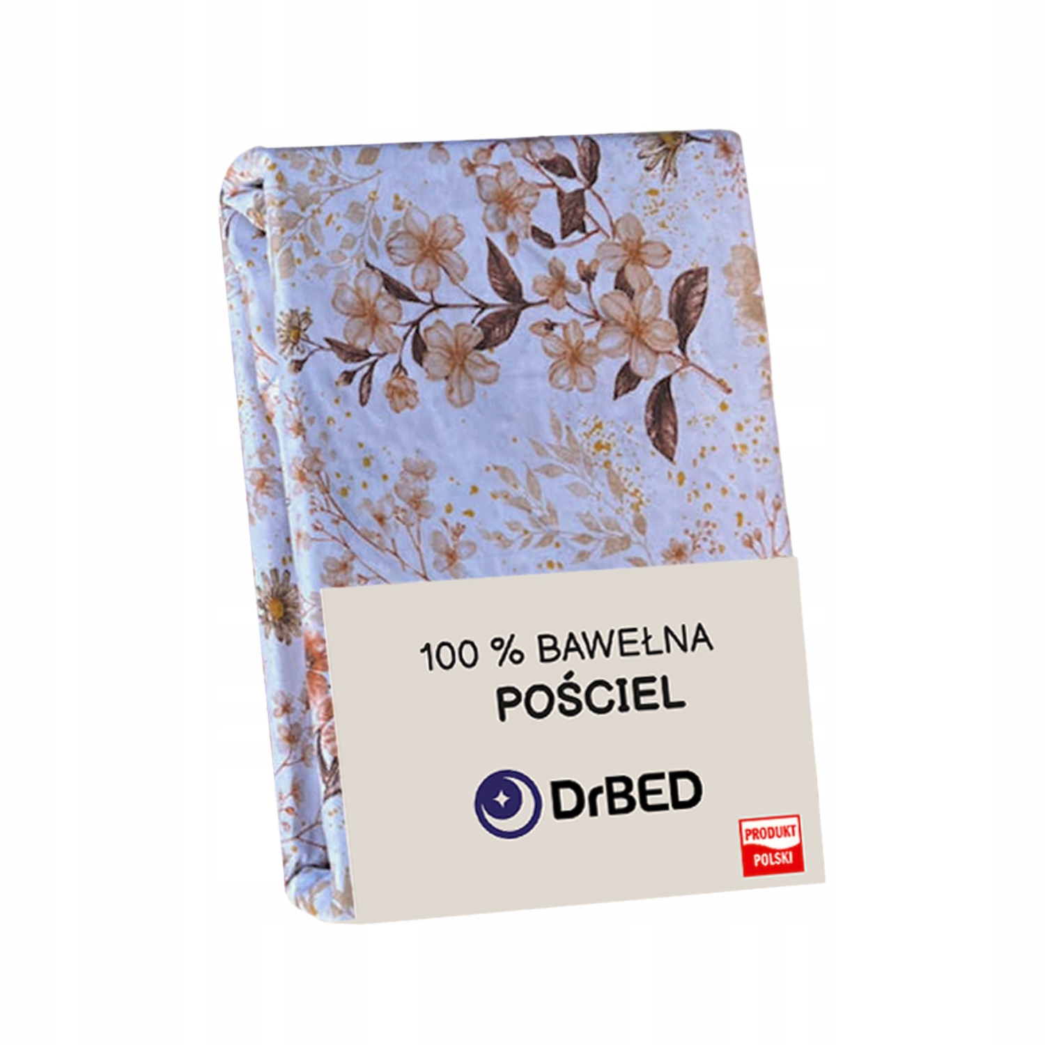 Pościel Bawełniana Komplet Pościeli 3 elementy Subtelny wzór Kwiaty - obrazek 4