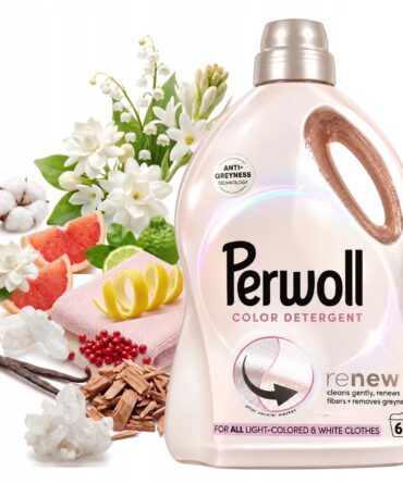 Płyn do Prania Perwoll 3l Renew Color do Jasnych Ubrań Detergent 60 Prań
